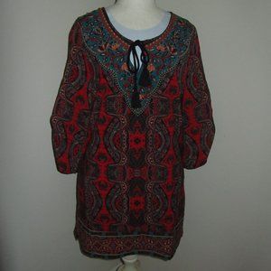 CLEARANCE Women NLW BOHO Tunic Size Medium EUC.